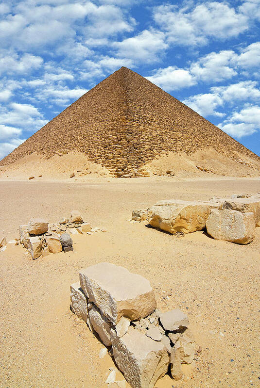 Africa Art Print featuring the photograph The Red Pyramid (senefru Or Snefru #2 by Nico Tondini