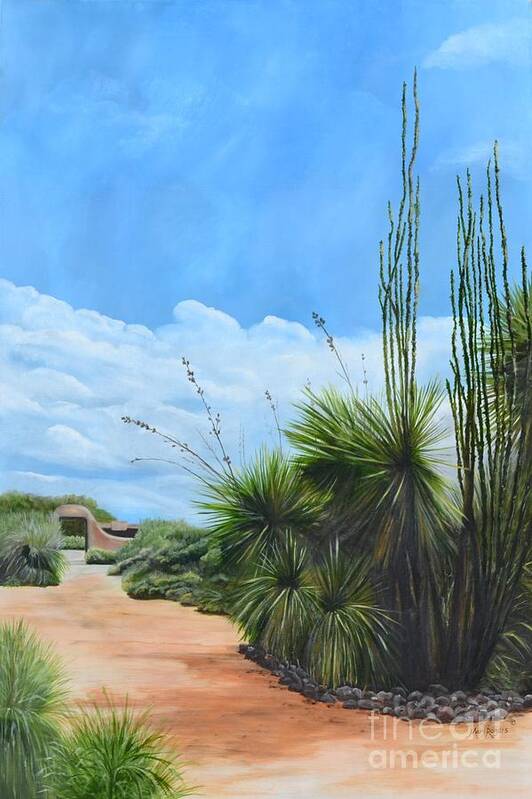 Landscape Art Print featuring the painting Welcome by Mary Rogers