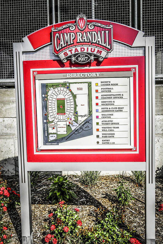 Camp Randall Art Print featuring the photograph Camp Randall #3 by Chris Smith