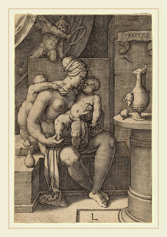 Lucas Van Leyden Art Print featuring the drawing Lucas Van Leyden Netherlandish, 1489-1494-1533 #3 by Litz Collection