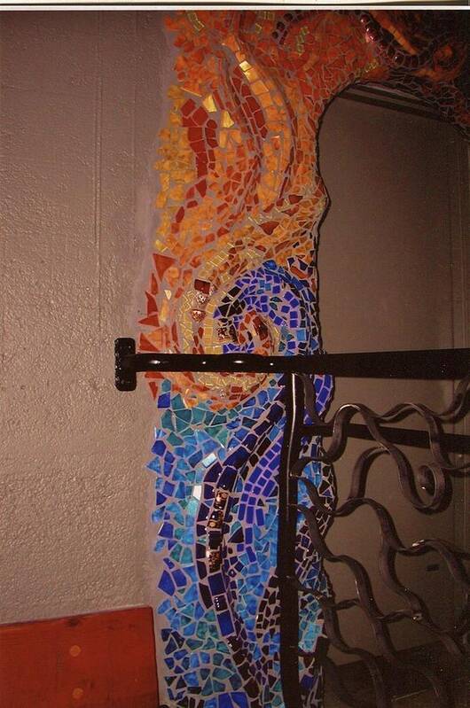 Mosaic Doorway Art Print featuring the ceramic art Mosaic Doorway #5 by Charles Lucas