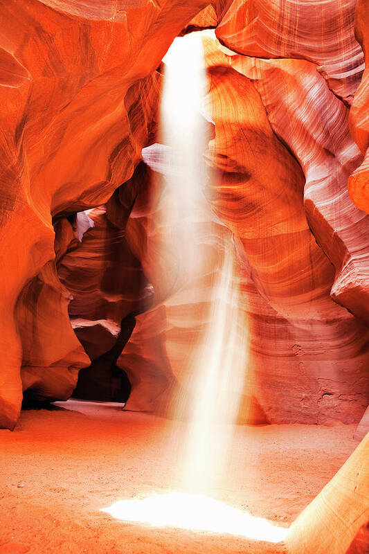 Native American Reservation Art Print featuring the photograph Upper Antelope Canyon #6 by Powerofforever