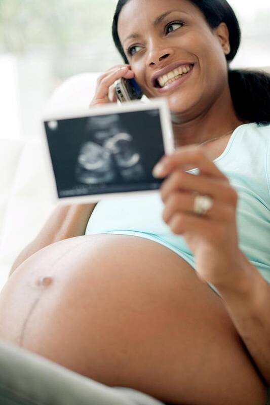 Image Art Print featuring the photograph Pregnant Woman #9 by Ian Hooton/science Photo Library