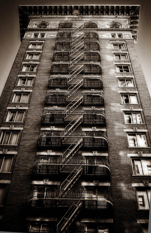 Building Art Print featuring the photograph A Building by Mark Alder