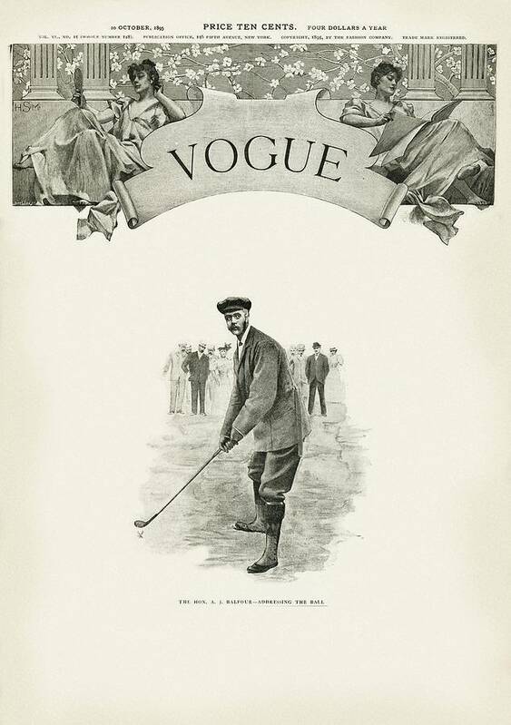 Illustration Art Print featuring the photograph A Golfer In A Norfolk Jacket by Artist Unknown