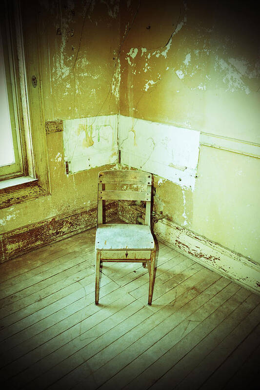  Building Art Print featuring the photograph A Small Chair by Holly Blunkall