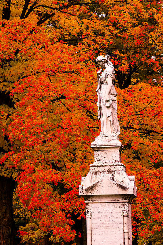 Autumn Foliage Art Print featuring the photograph A tear for the children by Jeff Folger