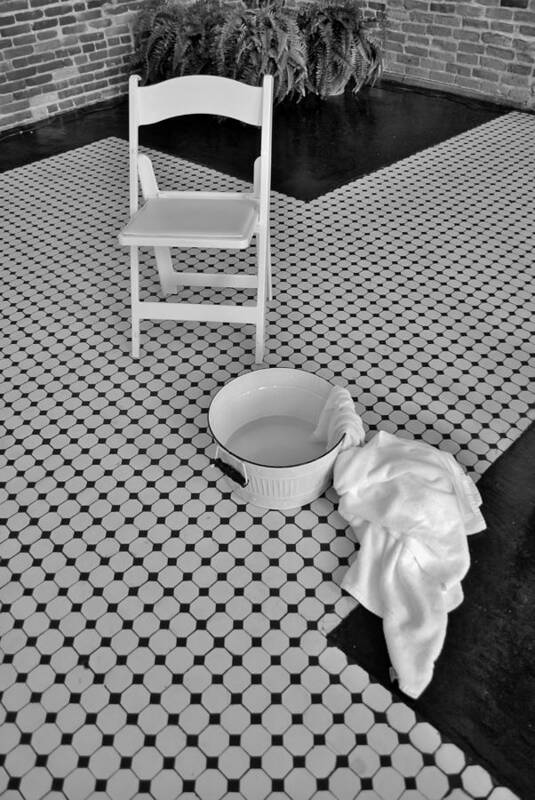  Towel And Basin Art Print featuring the photograph A Washing Of The Feet by Bob Sample