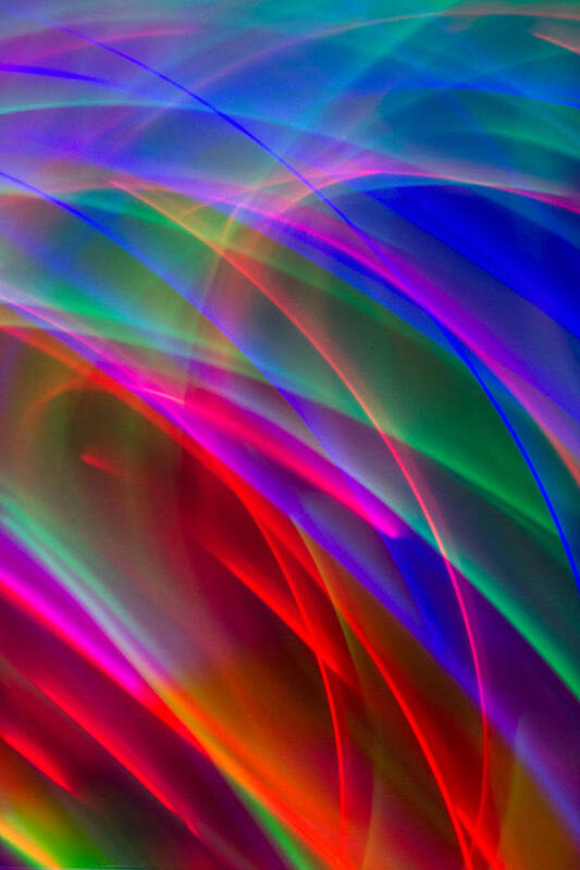 Photographic Light Painting Art Print featuring the photograph Abstract 23 by Steve DaPonte