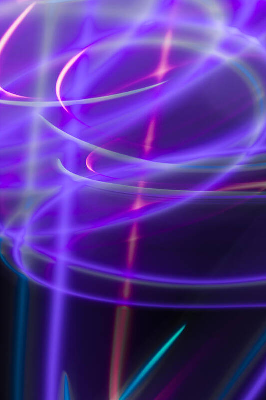 Photographic Light Painting Art Print featuring the photograph Abstract 41 by Steve DaPonte