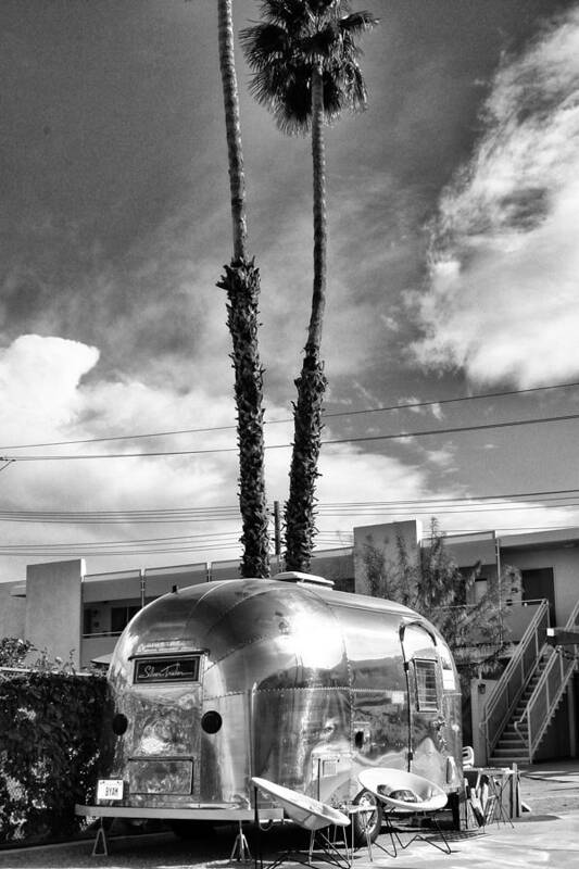  Airstream Art Print featuring the photograph TRAILER TREASURE Palm Springs CA by William Dey