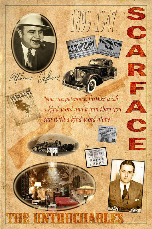 Al Capone Art Print featuring the photograph Al Capone by Andrew Fare