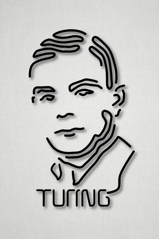 1900s Art Print featuring the photograph Alan Turing by Ramon Andrade 3dciencia