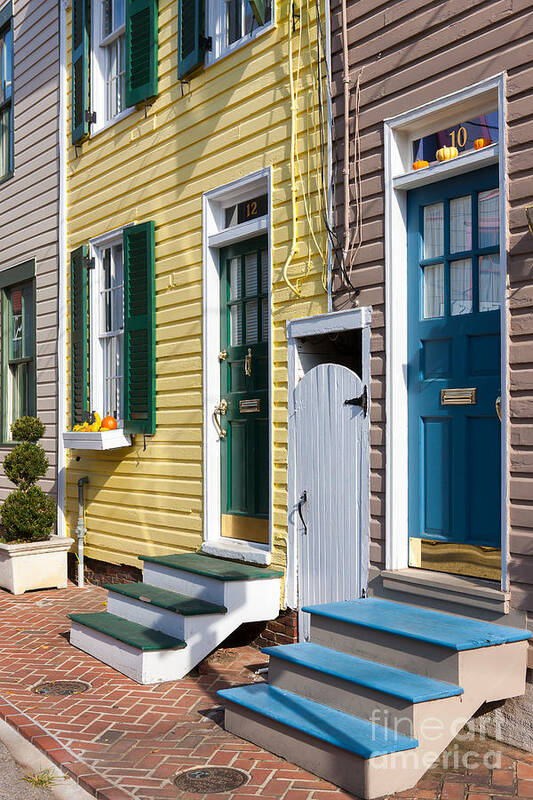 Clarence Holmes Art Print featuring the photograph Annapolis Historic Homes I by Clarence Holmes