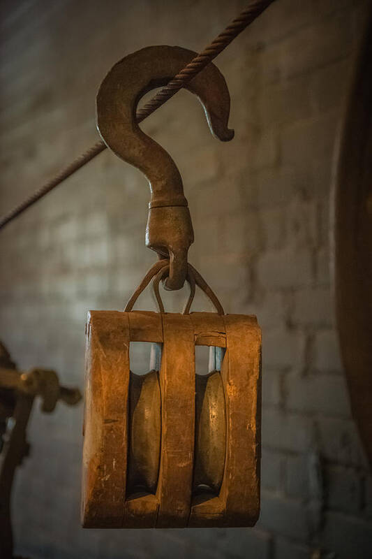Pulley Art Print featuring the photograph Antique Pulley by Paul Freidlund