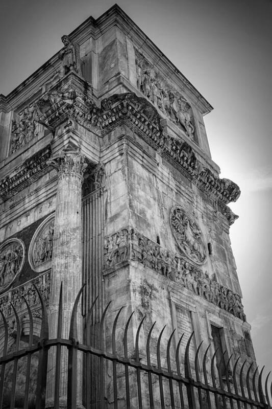 Joan Carroll Art Print featuring the photograph Arch of Constantine by Joan Carroll