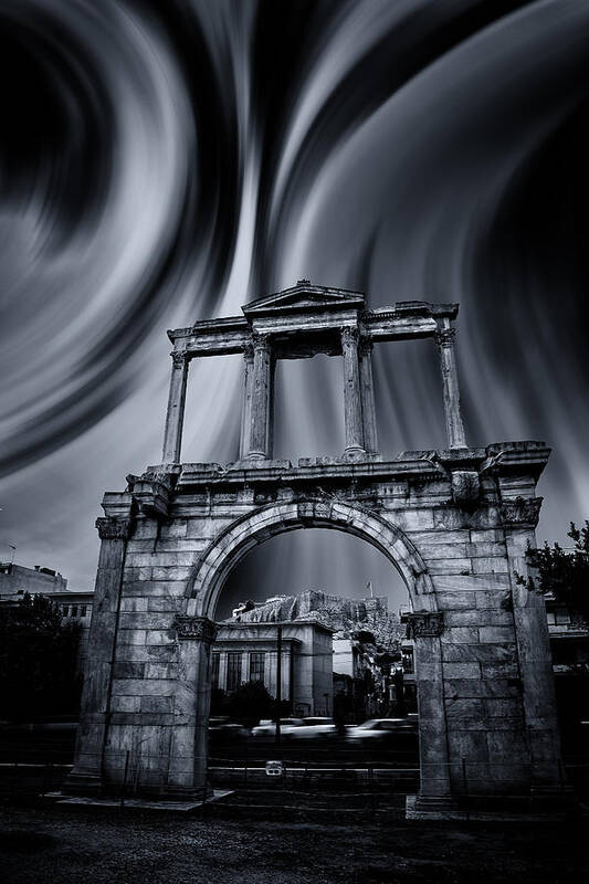 Arch Art Print featuring the photograph Arch of Hadrian by Micah Goff