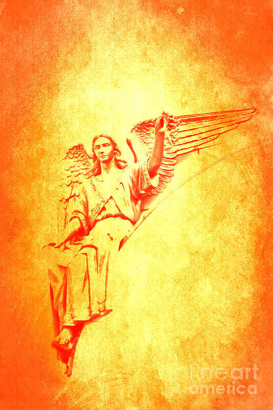Archangel Art Print featuring the photograph Archangel Michael by Lali Kacharava