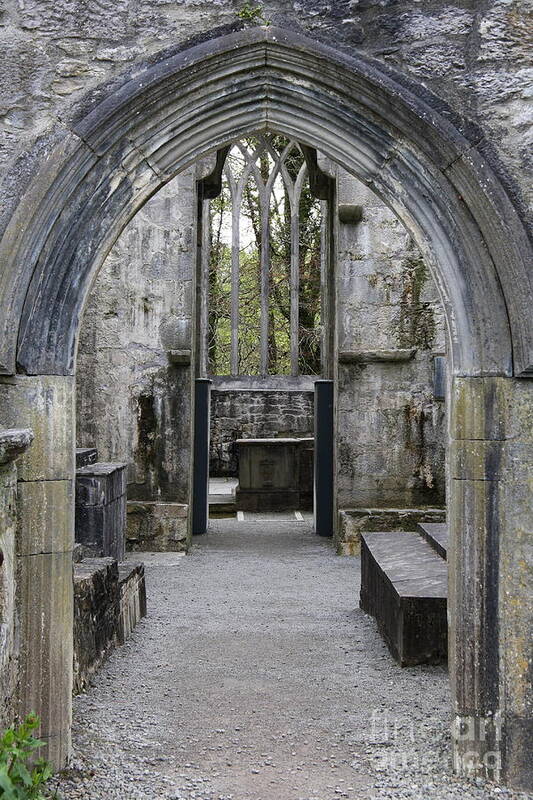 Archway Art Print featuring the photograph Archway Muckross Abbey by Christiane Schulze Art And Photography