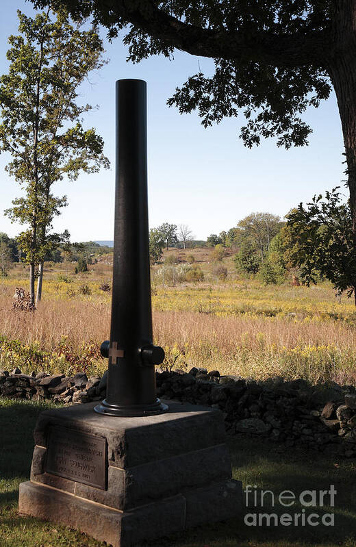 6th Corps Art Print featuring the photograph Army of the Potomac Monument at Gettysburg by William Kuta