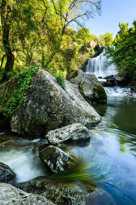 R Art Print featuring the photograph Bajouca Waterfall II by Marco Oliveira