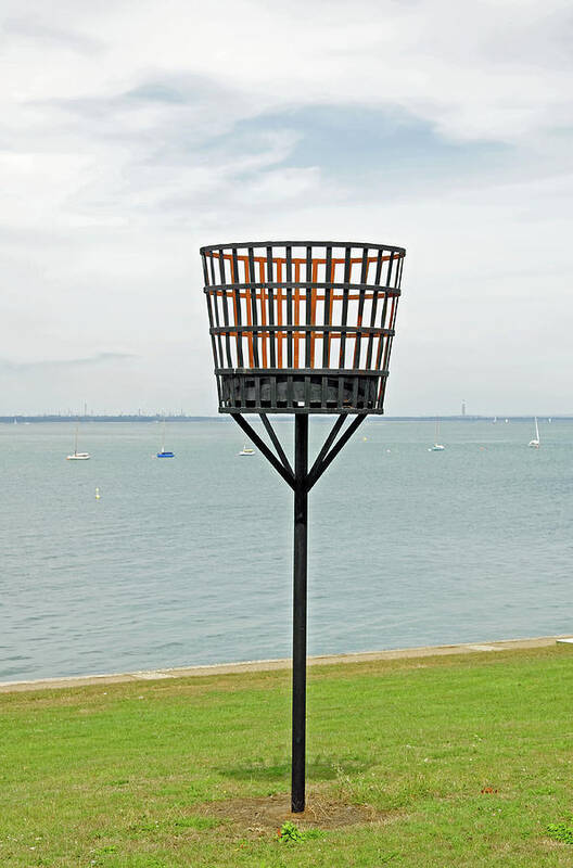 Europe Art Print featuring the photograph Beacon on Yarmouth Common by Rod Johnson