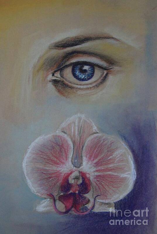 Eye Art Print featuring the drawing Beauty Is... by Iglika Milcheva-Godfrey