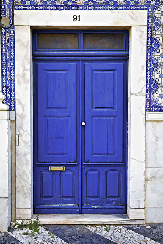 Blue Art Print featuring the photograph Blue Door of Estremoz by David Letts