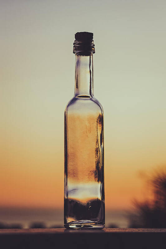 Beautiful Sunset Art Print featuring the photograph Bottled Sunset by Marco Oliveira