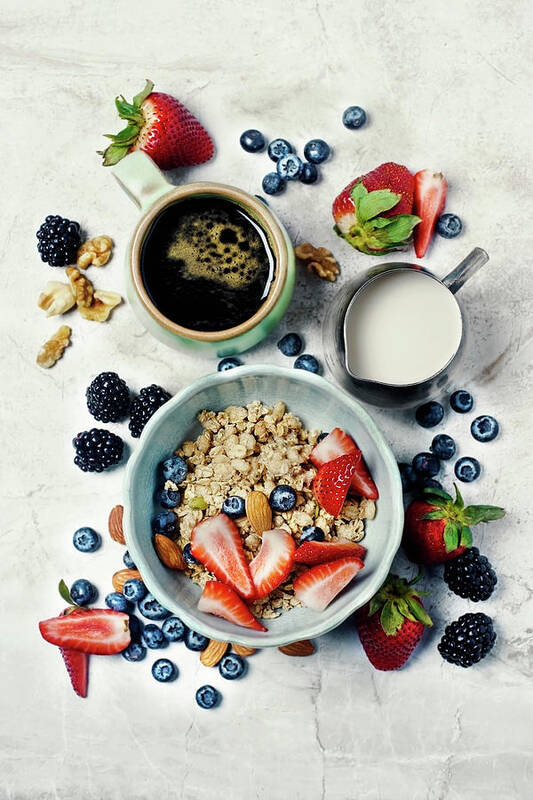 Breakfast Art Print featuring the photograph Breakfast by Claudia Totir