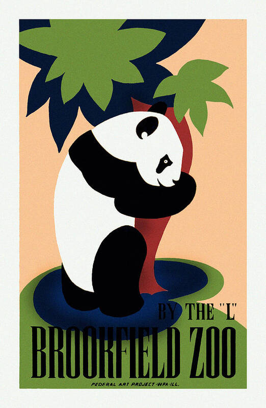 Panda Art Print featuring the photograph Brookfield Zoo Panda by Diana Powell