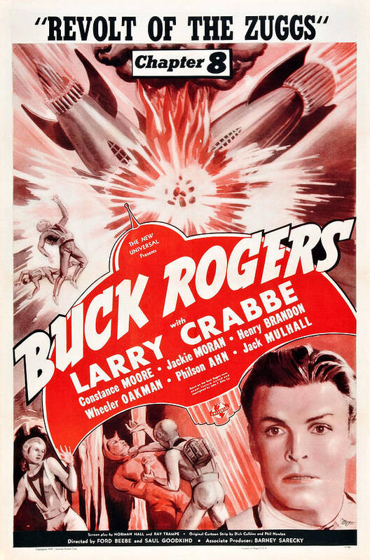 1930s Movies Art Print featuring the photograph Buck Rogers, Bottom Larry Crabbe by Everett