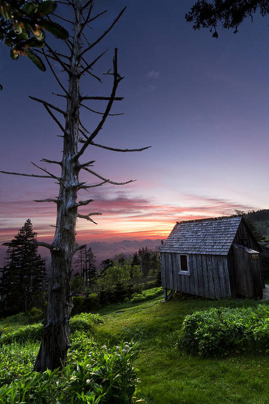 Appalachia Art Print featuring the photograph Cabin at the Top by Debra and Dave Vanderlaan