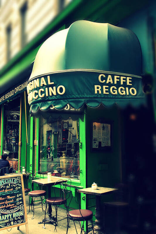 Cafe Art Print featuring the photograph Caffe Reggio by Jessica Jenney