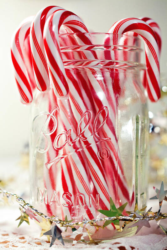 Holiday Art Print featuring the photograph Candy Canes by June Marie Sobrito