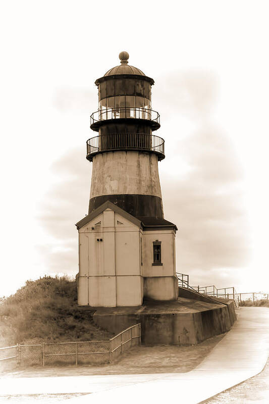 Cape Disappointment Art Print featuring the photograph Cape Disappointment Lighthouse by Cathy Anderson