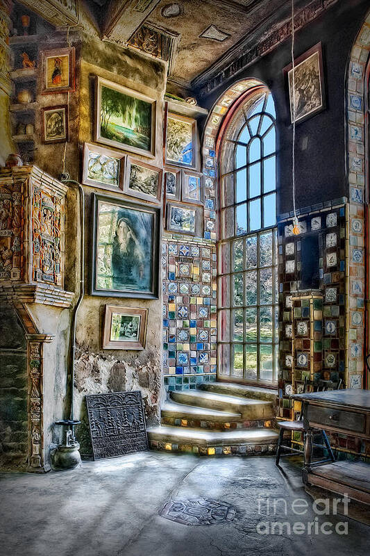 Byzantine Art Print featuring the photograph Castle Saloon by Susan Candelario