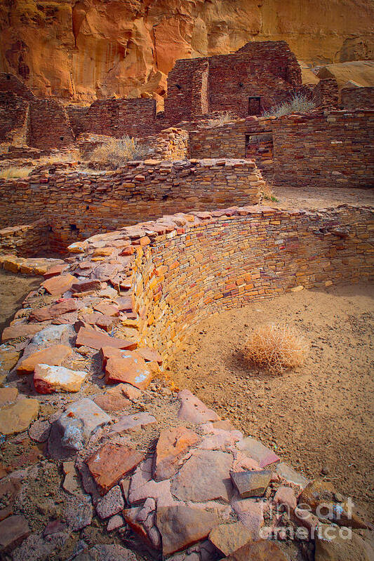 America Art Print featuring the photograph Chaco Ruins #1 by Inge Johnsson