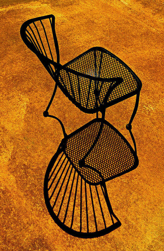 Shadow Art Print featuring the photograph Chair Saturation by Christopher McKenzie