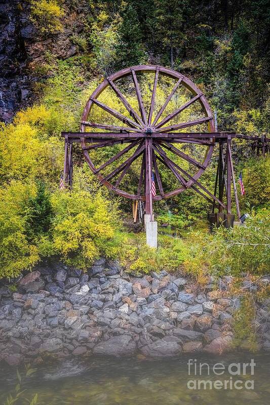 Charlie Tayler Water Wheel Art Print featuring the photograph Charlie Tayler Water Wheel by Jon Burch Photography