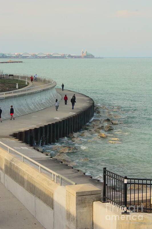 Chicago Art Print featuring the photograph Chicago on the Lake by Veronica Batterson