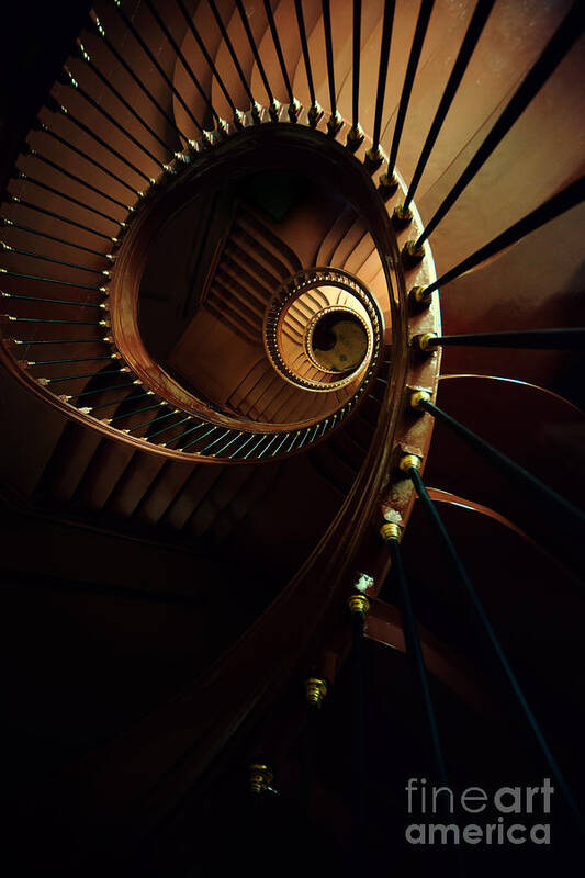 Staircase Art Print featuring the photograph Chocolate spirals by Jaroslaw Blaminsky