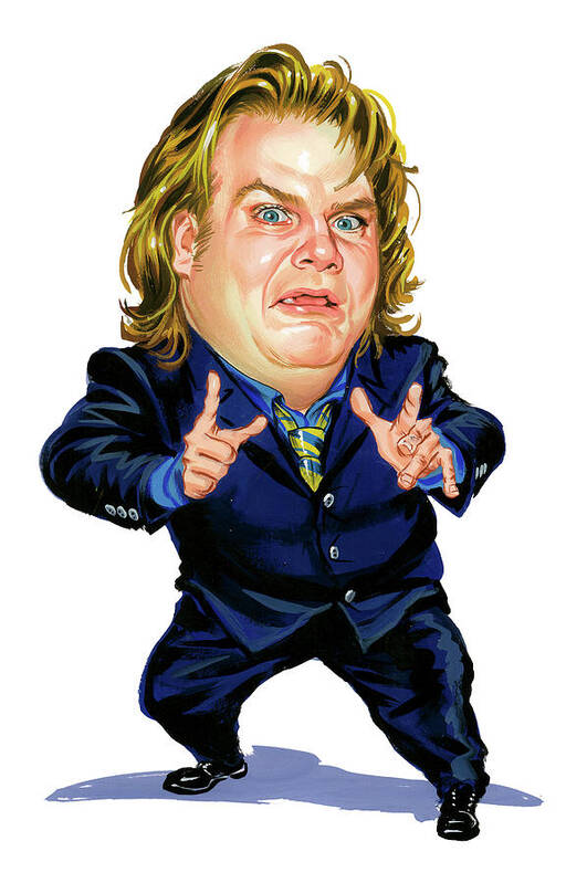 Chris Farley Art Print featuring the painting Chris Farley by Art 