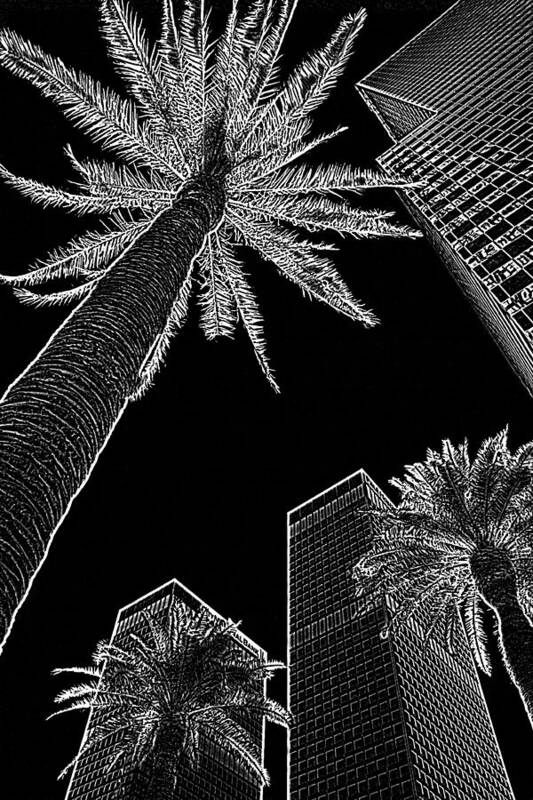 Cityscape Art Print featuring the photograph City of Angels 1 by Andre Aleksis