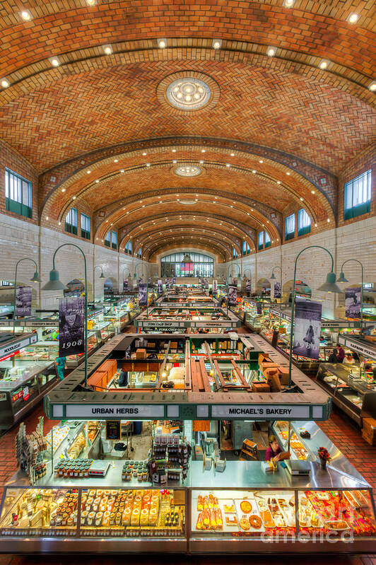 Clarence Holmes Art Print featuring the photograph Cleveland West Side Market III by Clarence Holmes