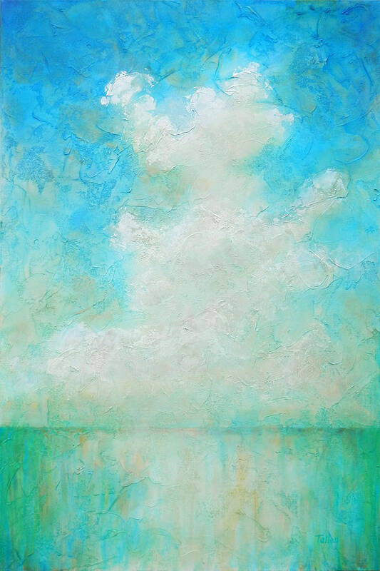 Sea Art Print featuring the painting Coastal by Pam Talley