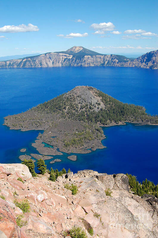 Crater Lake Art Print featuring the photograph Crater Lake by Debra Thompson