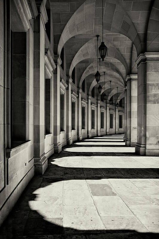 Corridor Art Print featuring the photograph Curved Corridor by Louise Wolbers