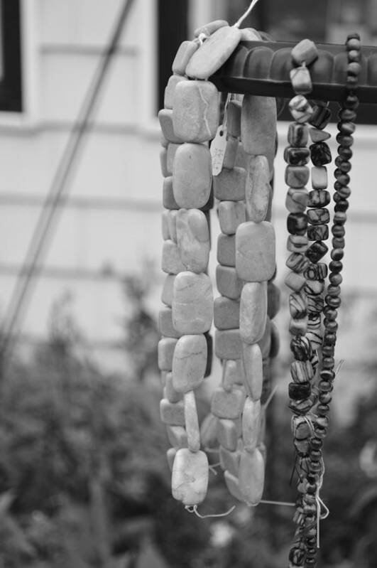 Beads Art Print featuring the photograph Dangling Beads by Meganne Peck