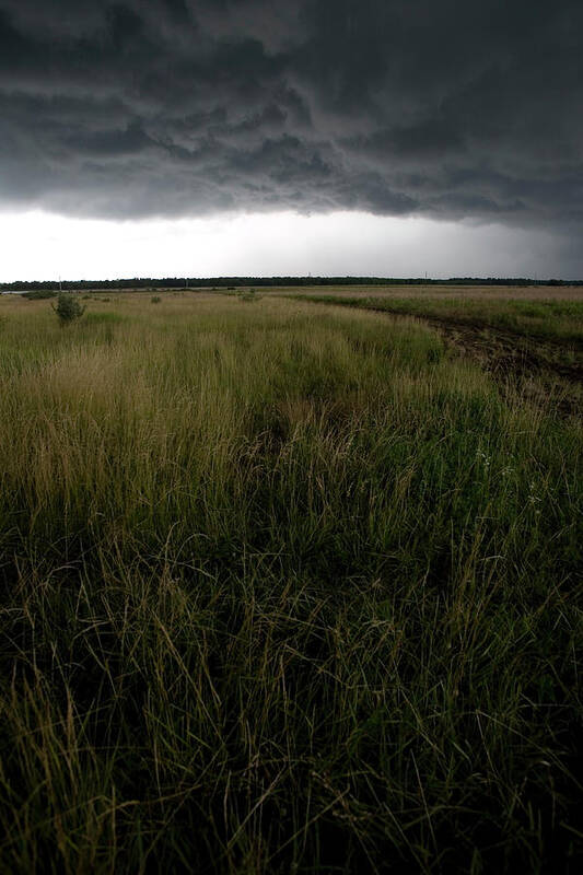 Thunderstorm Art Print featuring the photograph Dark Storm Clouds by Jygallery